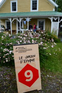 Le jardin d'époque des Correspondances, août 2017.